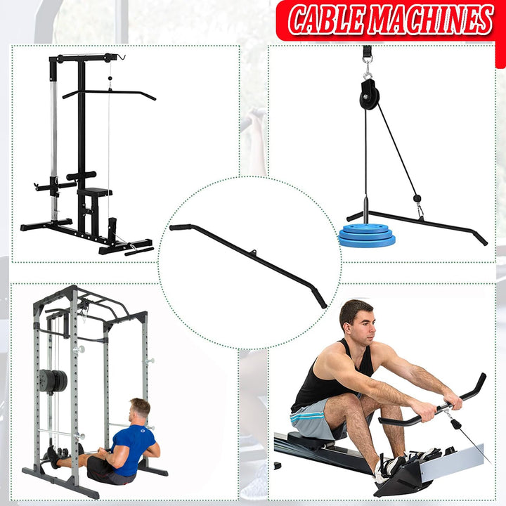 Latzugstange Bizeps Stange Gerade Stange DIY Klimmzugstangen mit Handgriffen Latzug Pulldown Trainin