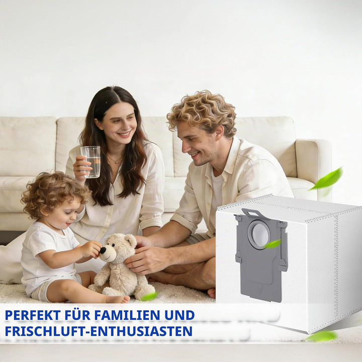 Nuangoo 16 Stück Staubsaugerbeutel, kompatibel für Roborock S7 Max Ultra/S8/Qrevo CurvX/Q7/Q10/Q5 Pr