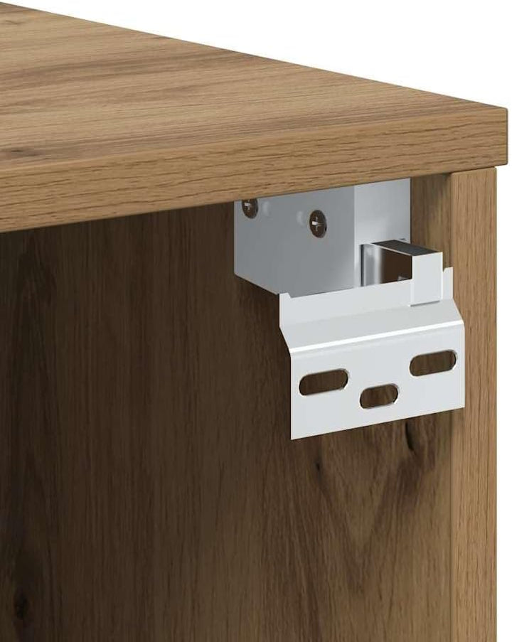 vidaXL TV-Wandschrank Artisan-Eiche 100x30x30 cm Holzwerkstoff, HiFi-Schrank, TV-Konsole, TV-Möbel,