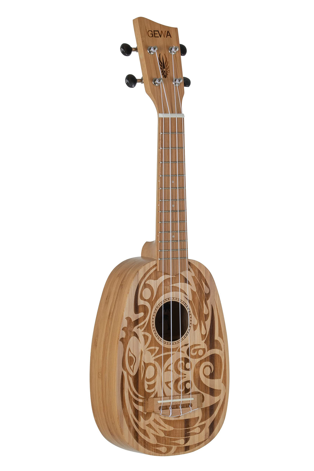 Pineapple Ukulele Manoa K-PA-BBH Pineapple Sopran Manoa Bambus massiv, K-PA-BBH, Pineapple Sopran Ma