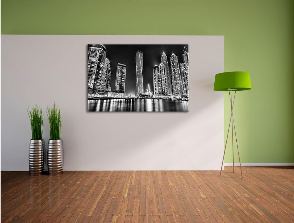 Pixxprint Dubai Burj al Arab als Leinwandbild/Grösse: 100x70 cm/Wandbild/Kunstdruck/fertig bespannt,