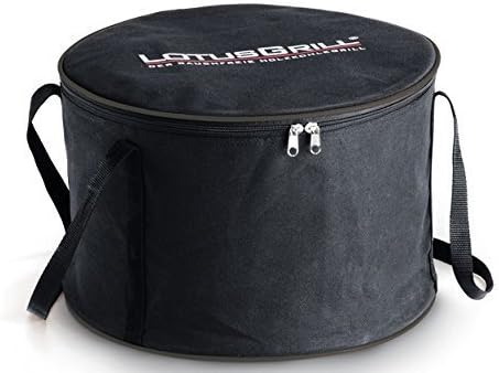 LotusGrill XL Starter-Set 1x XL Grill Mandarinenorange mit USB-Anschluss, 1x Buchenholzkohle 2,5 kg,
