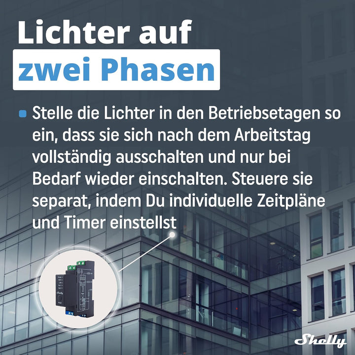 Shelly Pro 2 | Wlan, LAN & Bluetooth 2 Kanäle Smart Relais | Haus- & Gebäudeautomation |Alexa & Goog