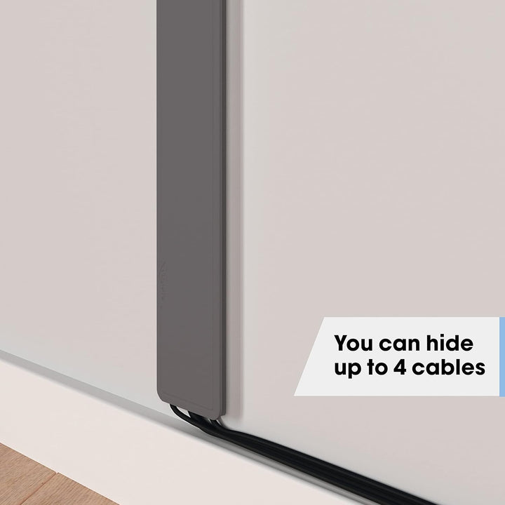 Vogel's TVA 6000 Kabelkanal Schwarz, Bis zu 4 Kabel, Minimalen Abstand zur Wand nur 1.4 cm, Länge vo