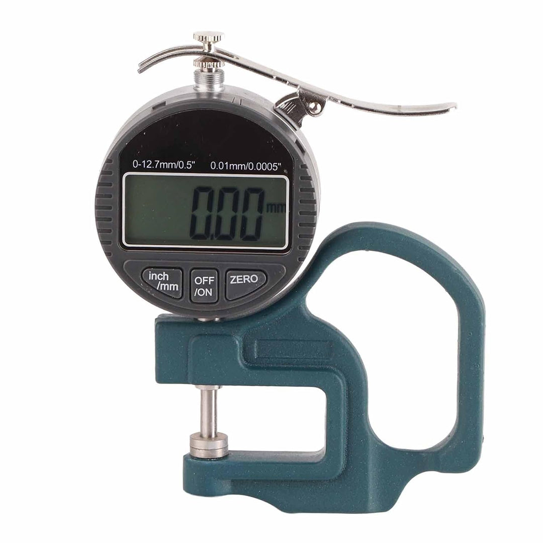Fafeicy Digitales Dickenmessgerät, Messwerkzeugbereich 0-12,7 mm, 0,01 mm Genauigkeit, zum Messen de