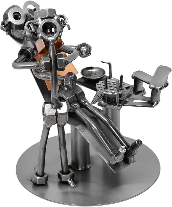 metalman24 Schraubenmännchen Zahnarzt I Handarbeit I Geschenkidee I Metallfigur I Metallmännchen I S
