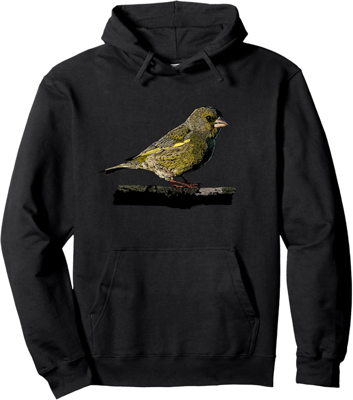 Grünfink Vogel Beobachten Sperling Ornithologie Geschenke Pullover Hoodie