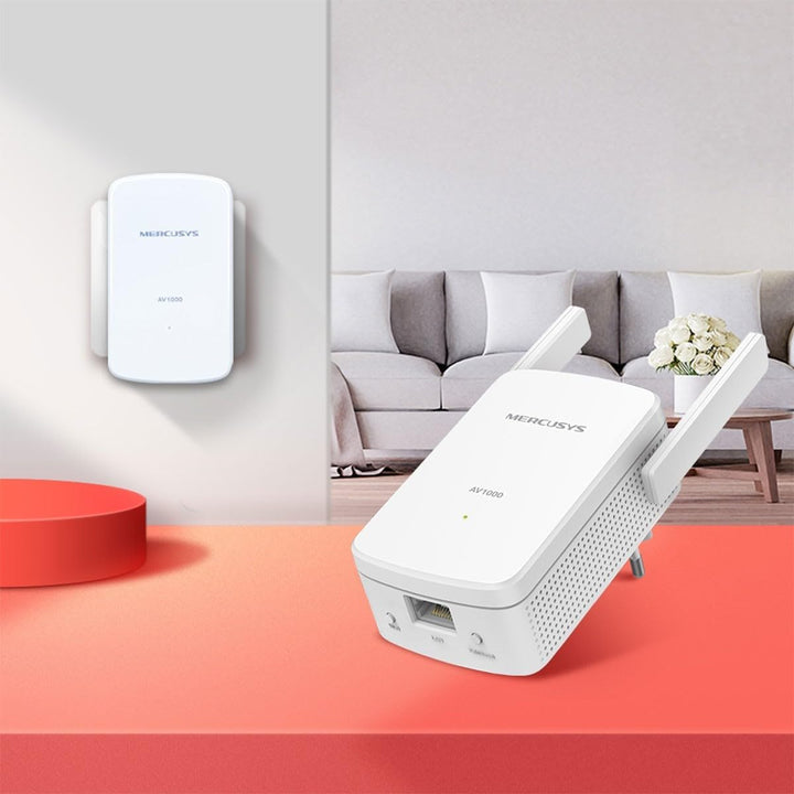 MERCUSYS MP510 Kit, AV1000 Mbps, 300 Mbps auf WiFi, 1 Gigabit-Anschluss, Plug and Play, HomePlug AV2