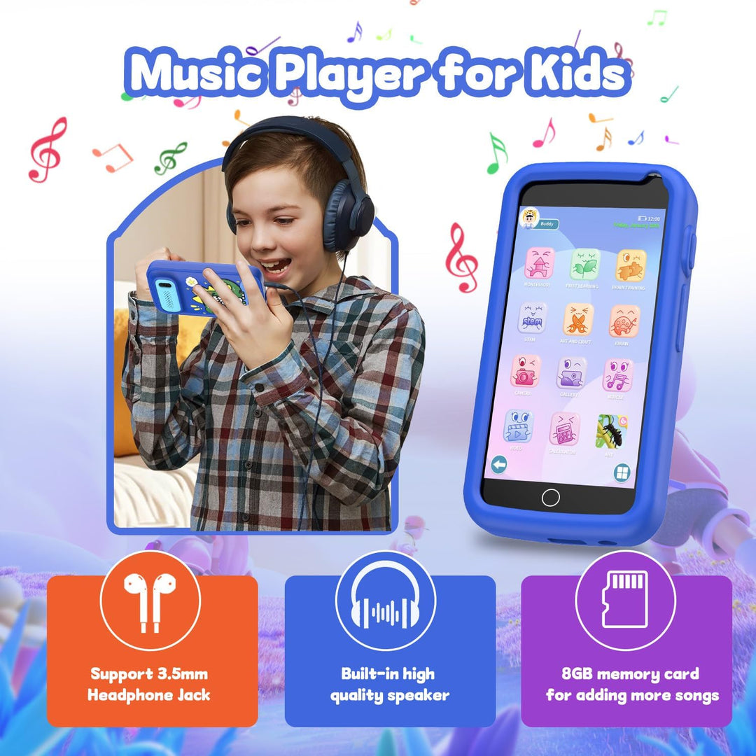 Kinder Handy Spielzeug für Jungen, 3,97" Touchscreen Dinosaurier Geschenke und Spielzeug für Jungen