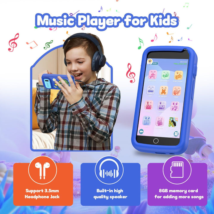 Kinder Handy Spielzeug für Jungen, 3,97" Touchscreen Dinosaurier Geschenke und Spielzeug für Jungen