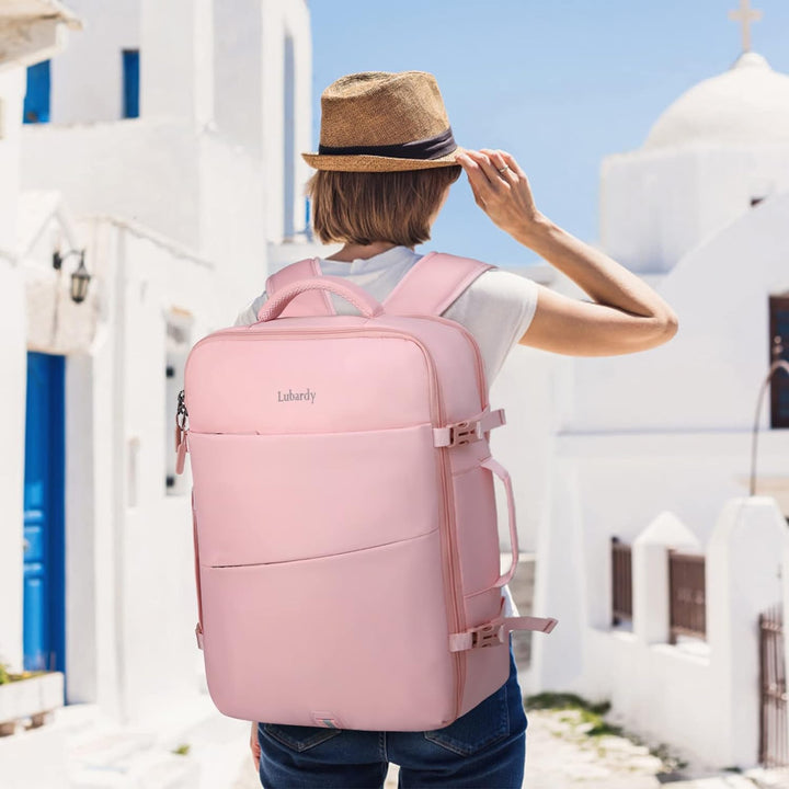 Lubardy 40L Laptop Rucksack Herren Wasserdicht 17.3 Zoll mit 3 Aufbewahrungstaschen Reiserucksack fü