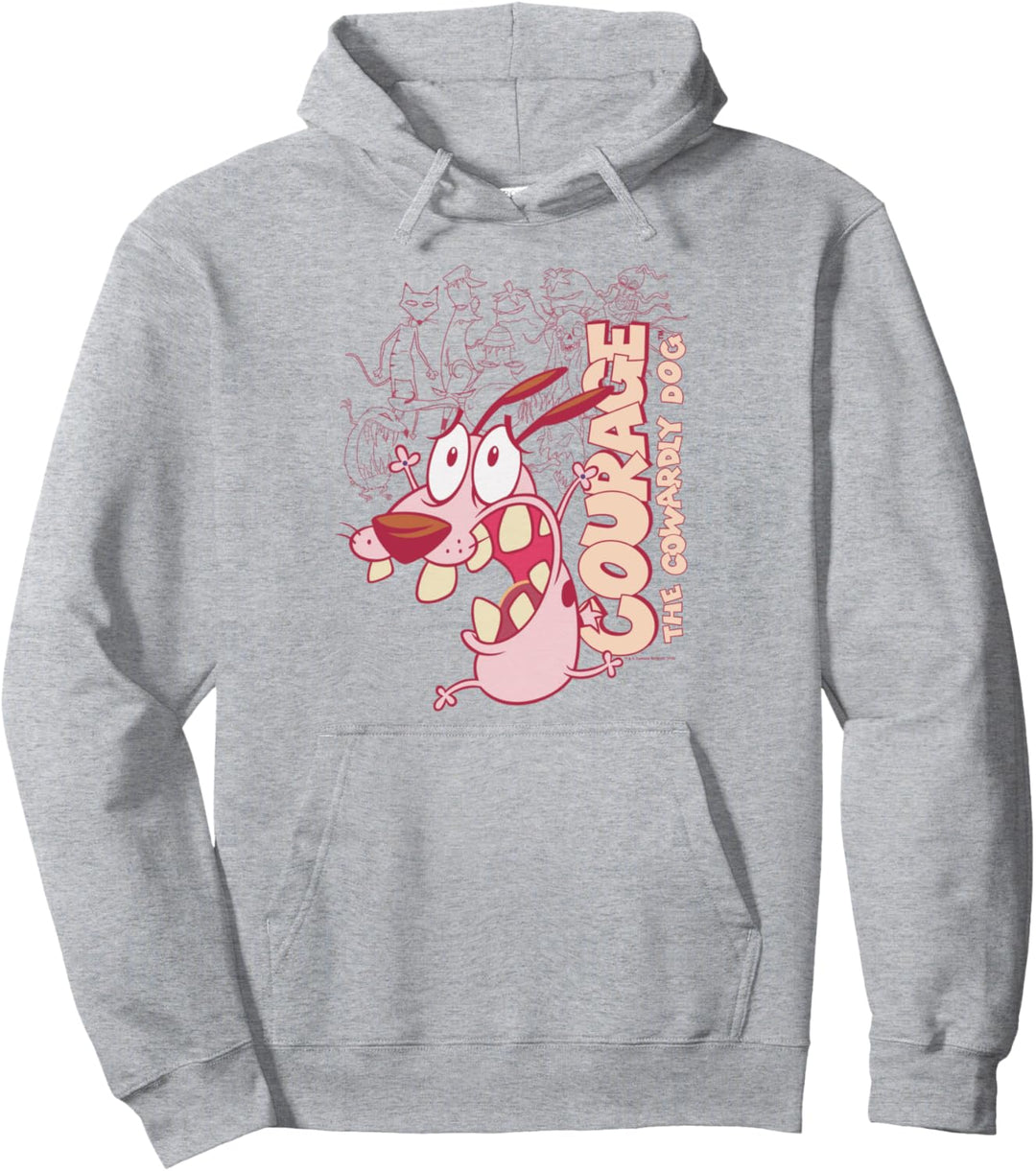 Courage the Cowardly Dog Running Scared Pullover Hoodie