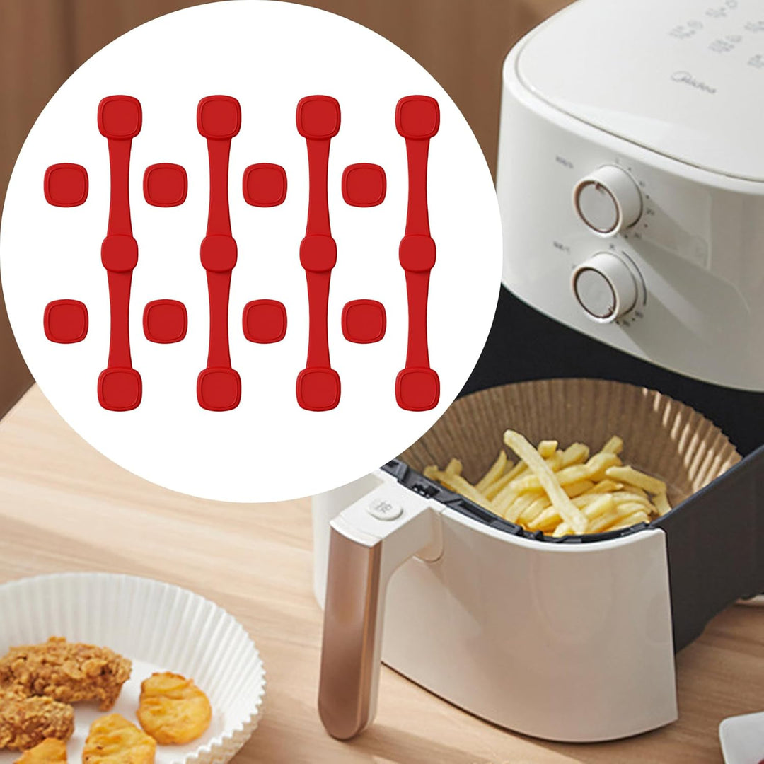 4Stück Magnete Für Airfryer Backpapier, Zubehör Für Heissluftfritteusen Backpapier Befestigungsschna