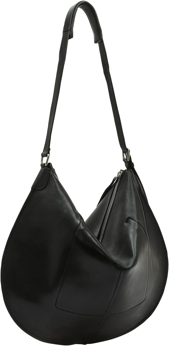 Liebeskind Berlin NAOMI NATURAL SHEEP HOBO Schultertasche, Large (HxBxT 41.3cm x 51.7cm x 0.5cm)