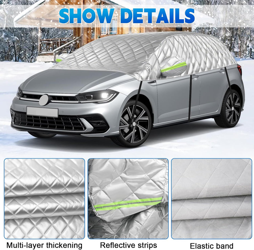 Halbe Autoabdeckung Ersatz für VW Polo MK5 MK6 Hatchback 2009-2023, Passgenaue Softtop-Dachschutz-Au