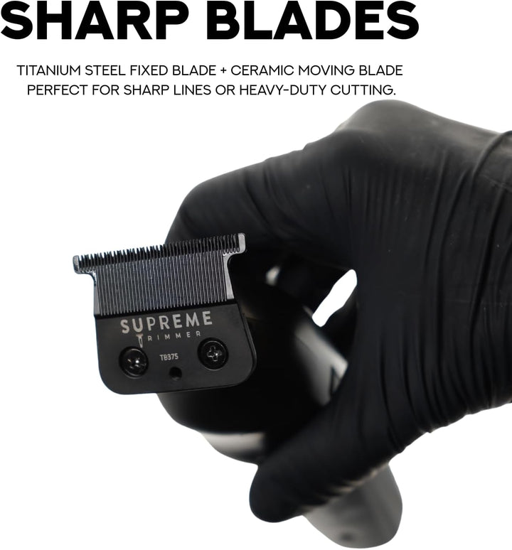 Supreme Trimmer Vader Lite ST3700 – Professioneller kabelloser Friseurauskleidung & Detailer, 120 Mi