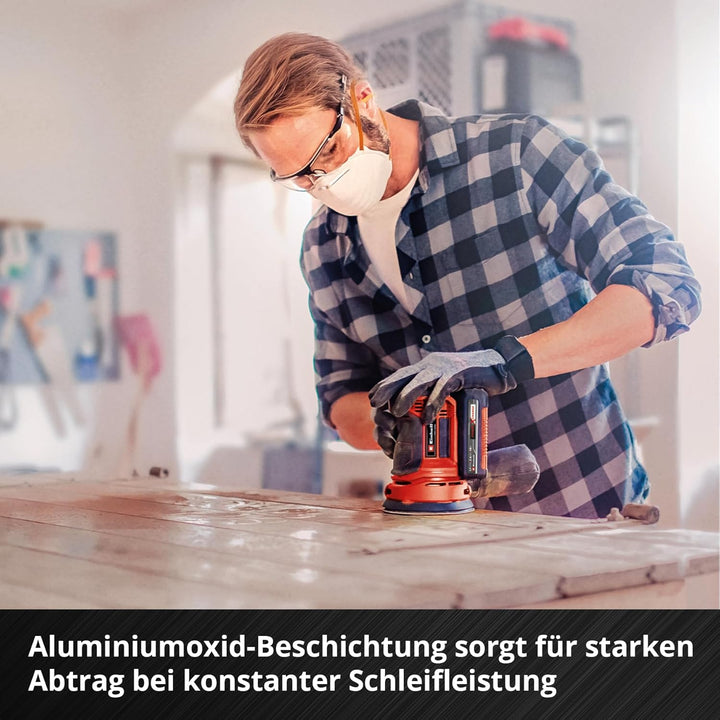 Einhell Schleifscheiben, Ø 125 mm, K120, 50-tlg. (Aluminiumoxid, Klett, 8-Loch, Ø125 mm, Teilkreis 6