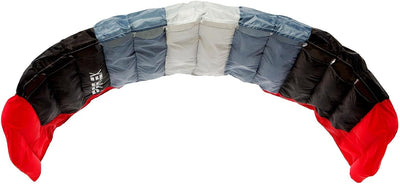 Wolkenstürmer® Paraflex Basic 2-Leiner Lenkmatte 2.1 SE grau - Kite Drachen mit Flugschlaufen – Zwei