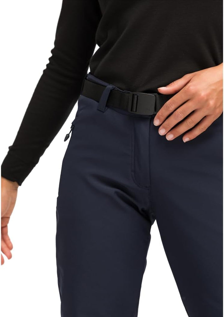 Maier Sports Tech Pants W, Warme Damen Wanderhose, Wasserabweisende Softshell-Outdoorhose für Trekki