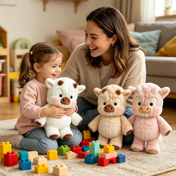 45CM Running Plushies, Kuh Kuscheltier Running Cow Plüschtier, Zoomie Running Plush Cow Stofftier, N