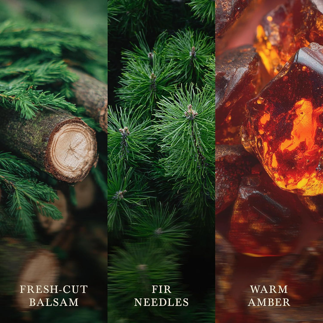 WoodWick Grosse Duftkerze im Sanduhrglas mit knisterndem Docht | Fraser Fir | bis zu 130 Stunden Bre
