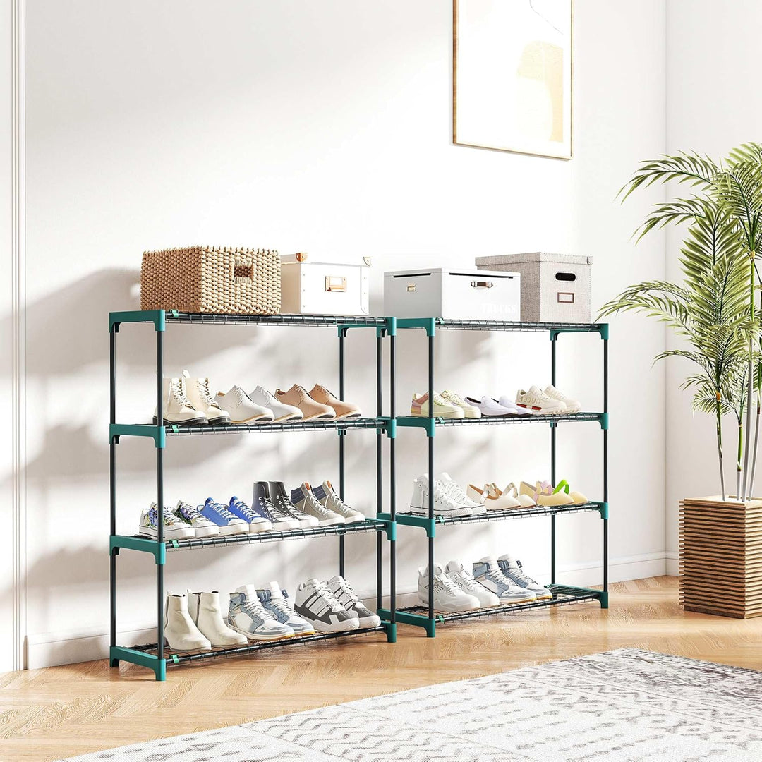 Outsunny 2er-Set Pflanzenständer, 4-Etagen 104 cm hoch Blumenständer für Innen Aussen, Pflanzenregal