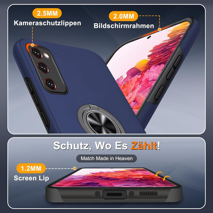 Vaki Handyhülle für Samsung Galaxy S20 FE Hülle mit Schutzfolie, Schutzhülle Galaxy S20 FE Case mit