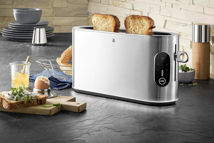 WMF Set 3-teilig Lumero Toaster 2 Scheiben, Langschlitz mit Brötchenaufsatz und Lumero Wasserkocher