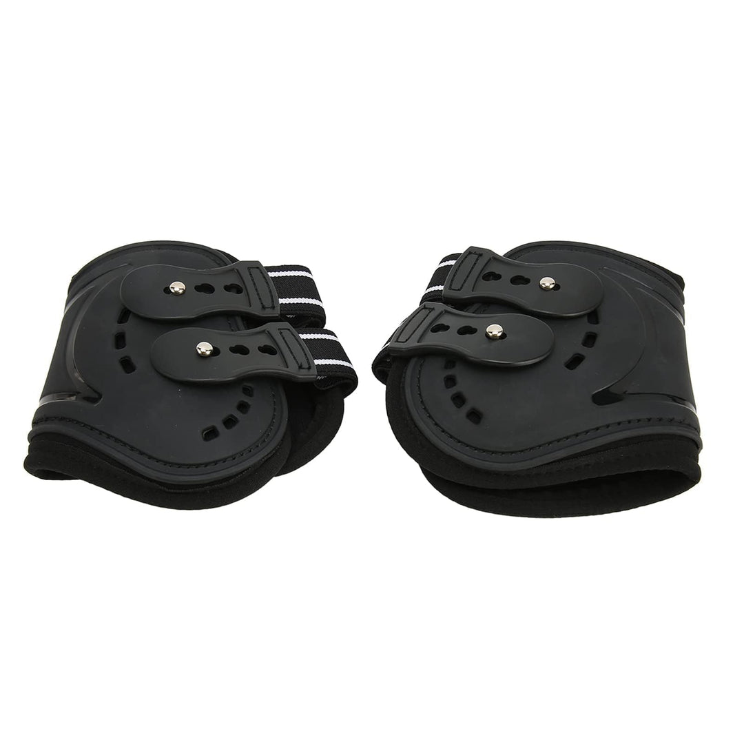BAOFUYA Pferde Hinterbeinstiefel, Atmungsaktive, Schlagfeste Pferde Hinterbeinstiefel, Verstellbar,