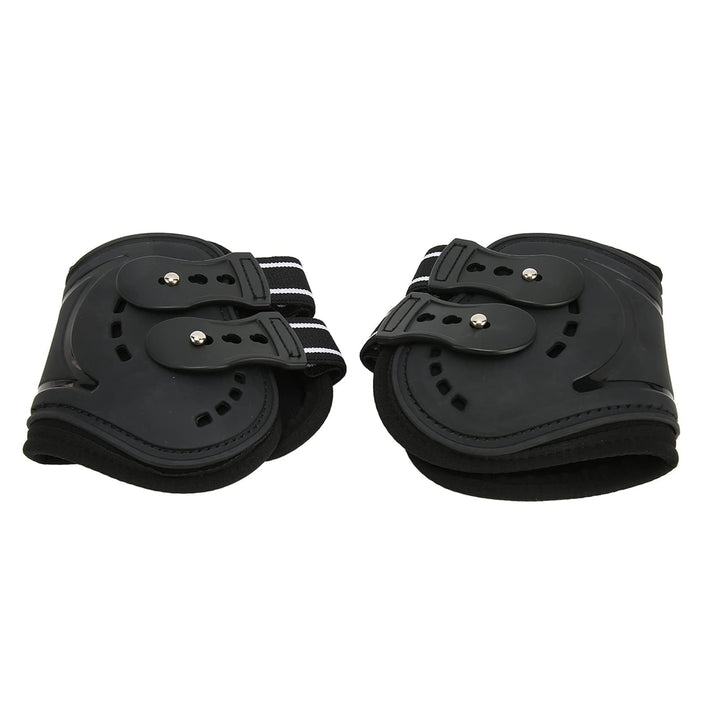BAOFUYA Pferde Hinterbeinstiefel, Atmungsaktive, Schlagfeste Pferde Hinterbeinstiefel, Verstellbar,