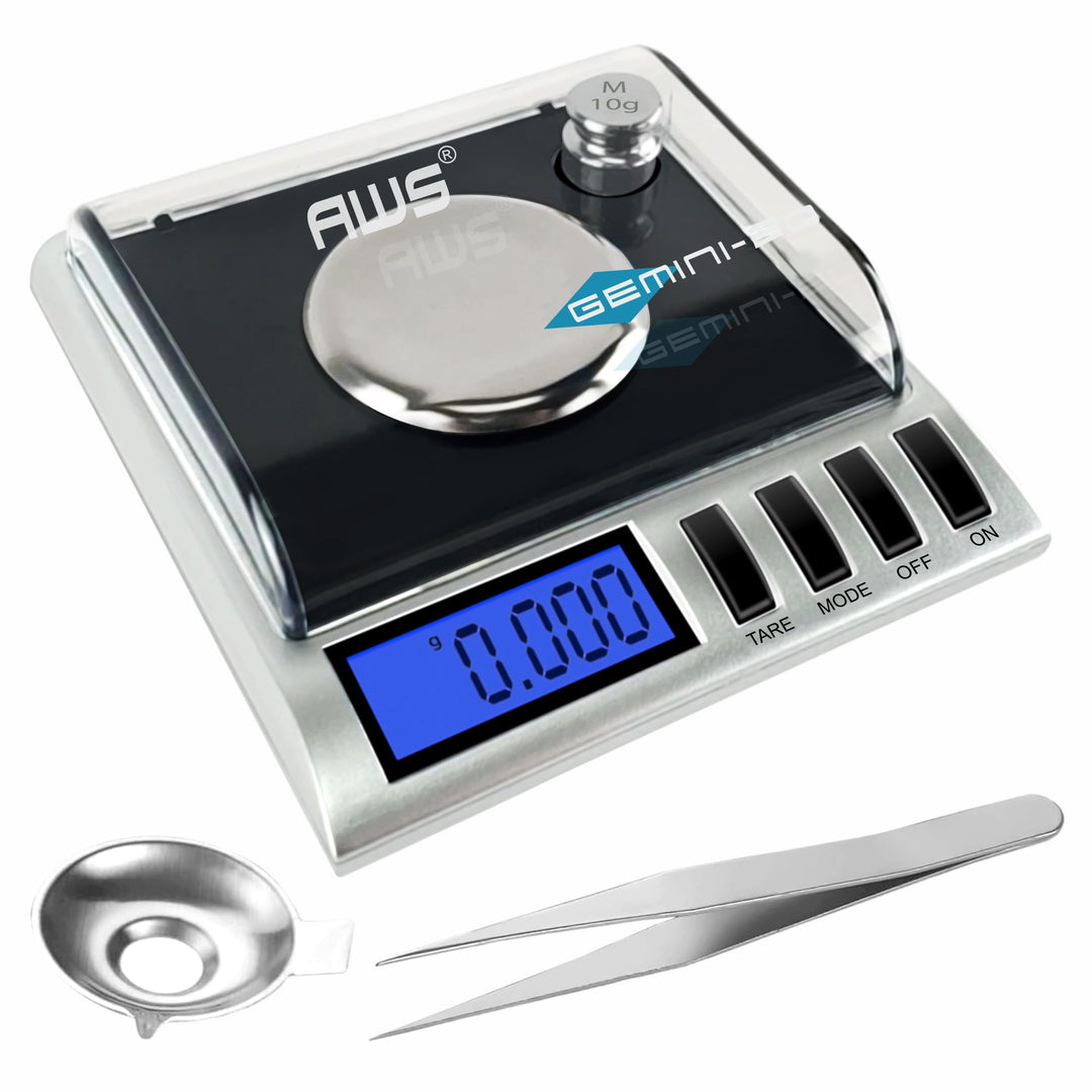 AMERICAN WEIGH SCALES Black Gemini 20 schwarz Digitale Küchenwaage, Kunststoff AWS-Serie 100G Schwar