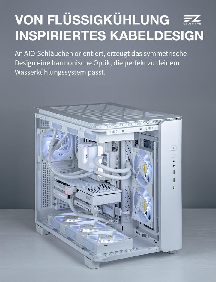 EZDIY-FAB UNIFAS ARGB 16-Pin 12VHPWR GPU-Verlängerungskabel für RTX 40/50 Serie, 16AWG 90° Winkel 12