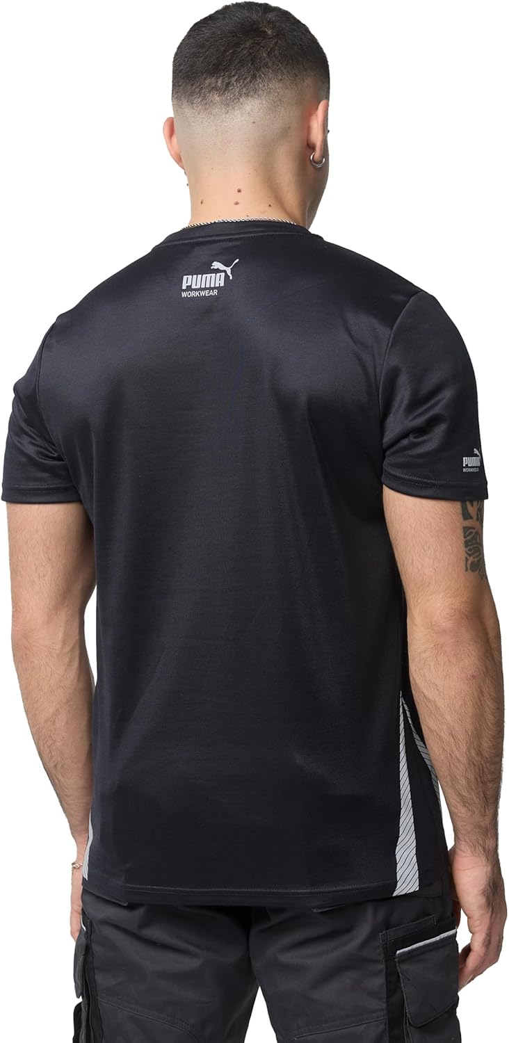 PUMA Workwear Essentials - Premium Arbeitsshirt für Herren, T-Shirt aus robustem Gewebe mit Reflekto