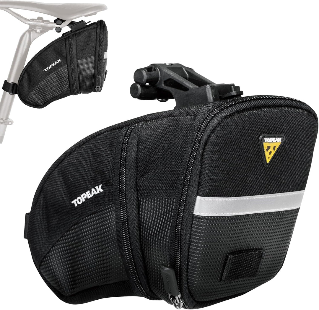TOPEAK Satteltasche AERO Wedge - L Schwarz, Schwarz
