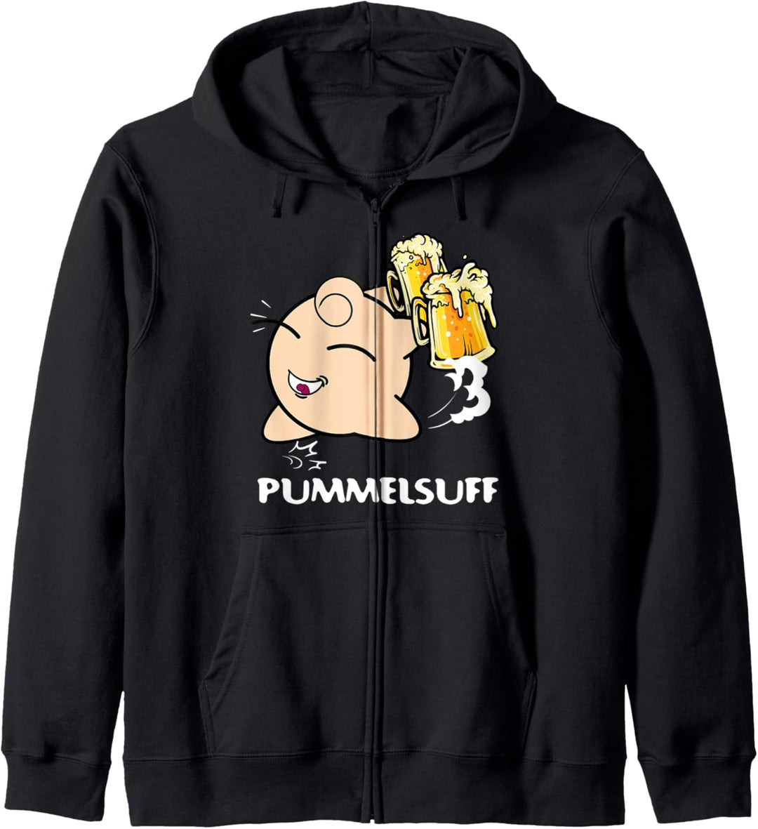 Pummelsuff Anime Beer Bier Pummeluff Figur Kuscheltier Party Kapuzenjacke