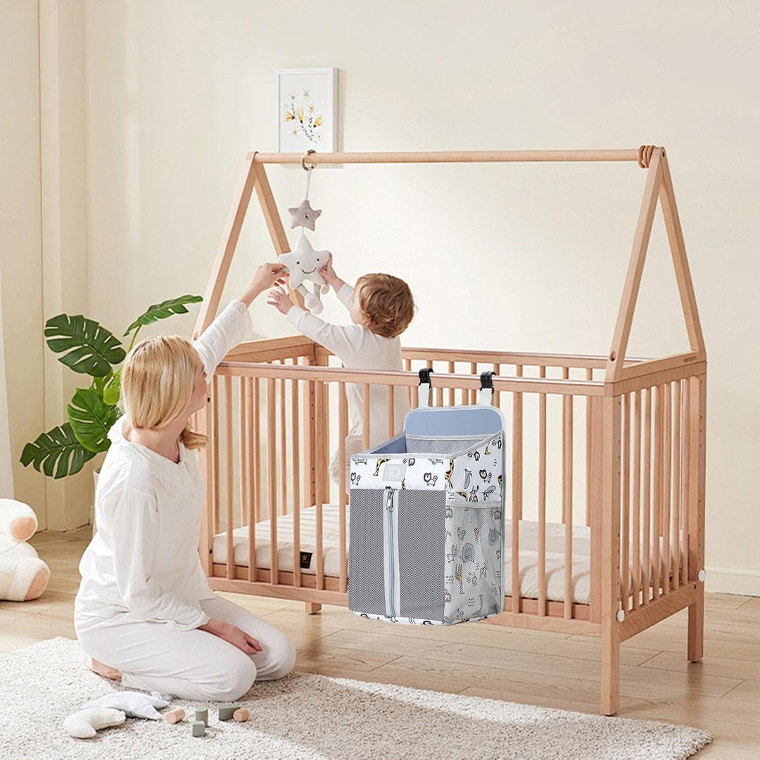- Windel-Organizer für Babybett, Kindergarten-Organizer für Kinderbetten, Windel-Organizer zum Aufhä