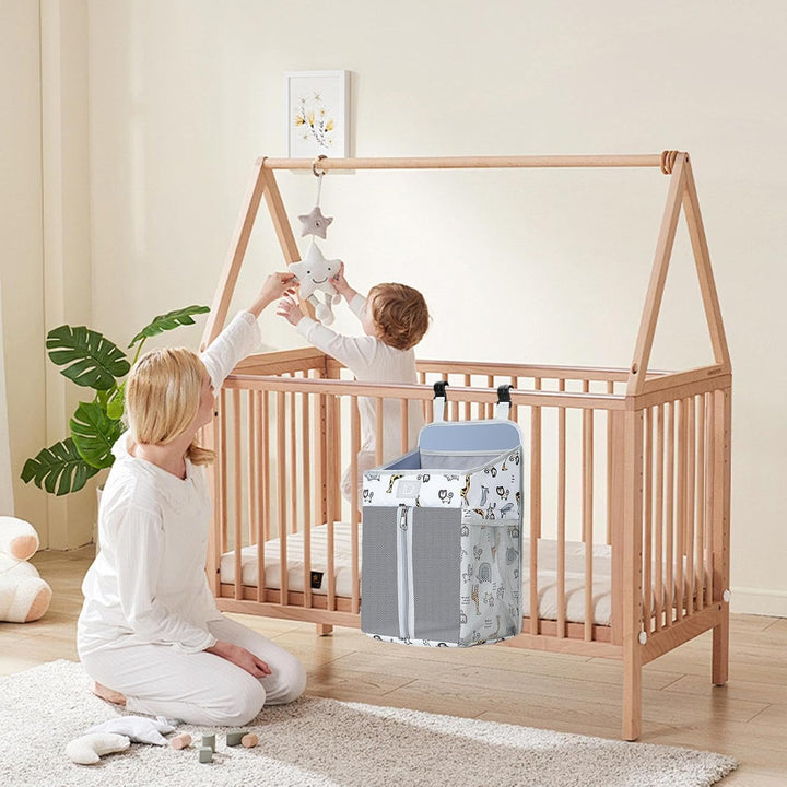 - Windel-Organizer für Babybett, Kindergarten-Organizer für Kinderbetten, Windel-Organizer zum Aufhä