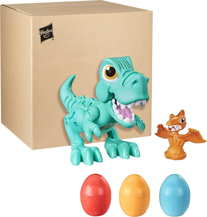 Play-Doh Dino Crew Gefrässiger Tyrannosaurus, Spielzeug für Kinder ab 3 Jahren mit lustigen Dinogerä