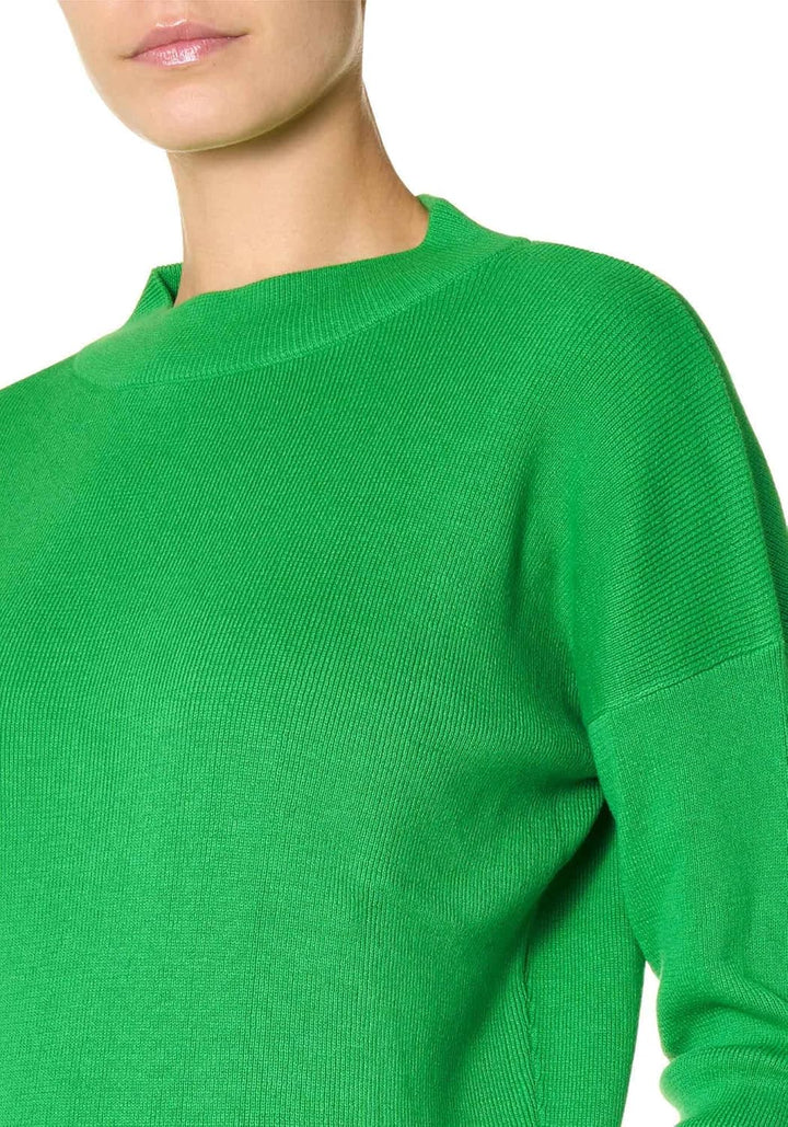 goldenpoint Damen Ajour-Pullover Lange Ärmel S Grün, S Grün