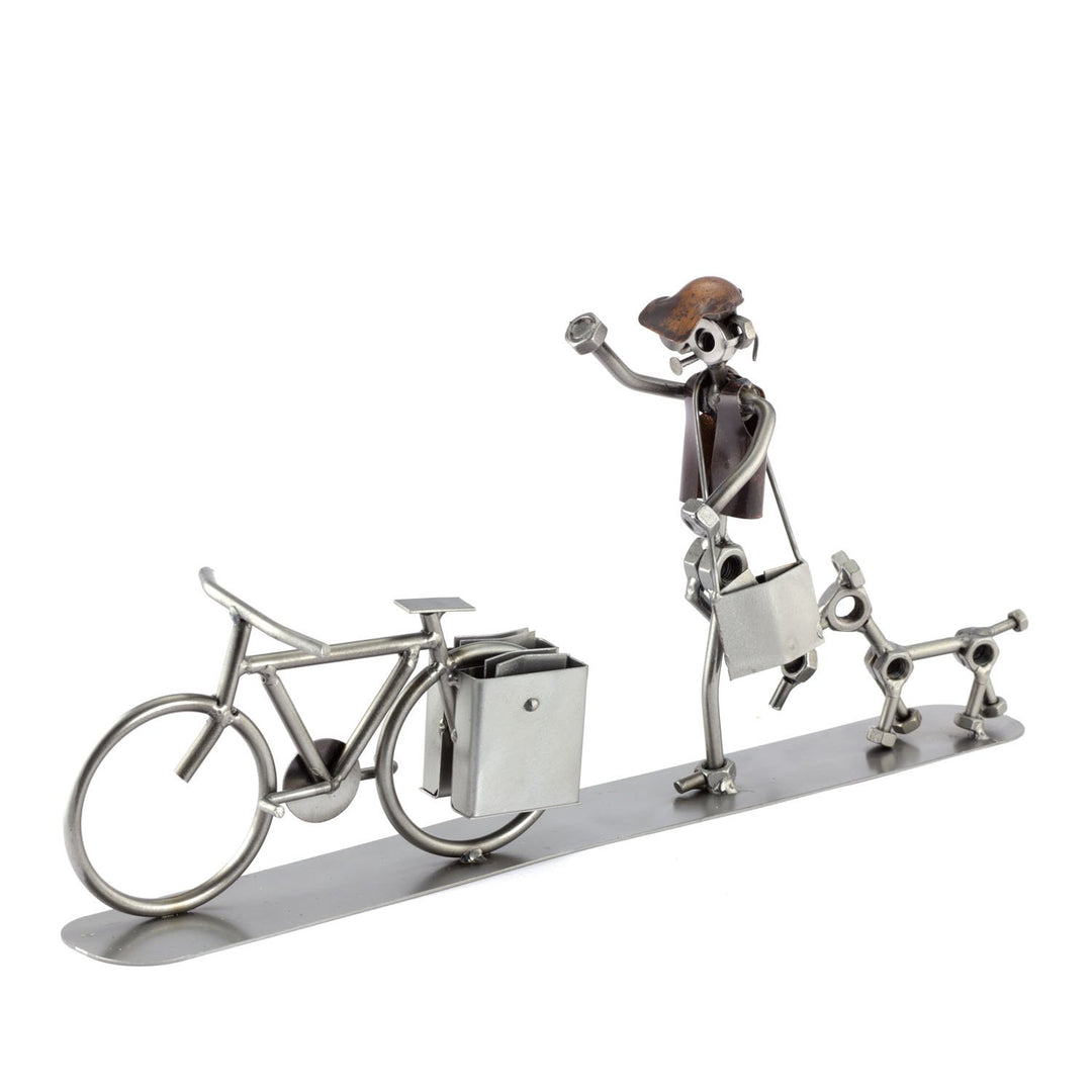 Steelman24 I Schraubenmännchen Briefträger I Made in Germany I Handarbeit I Geschenkidee I Stahlfigu