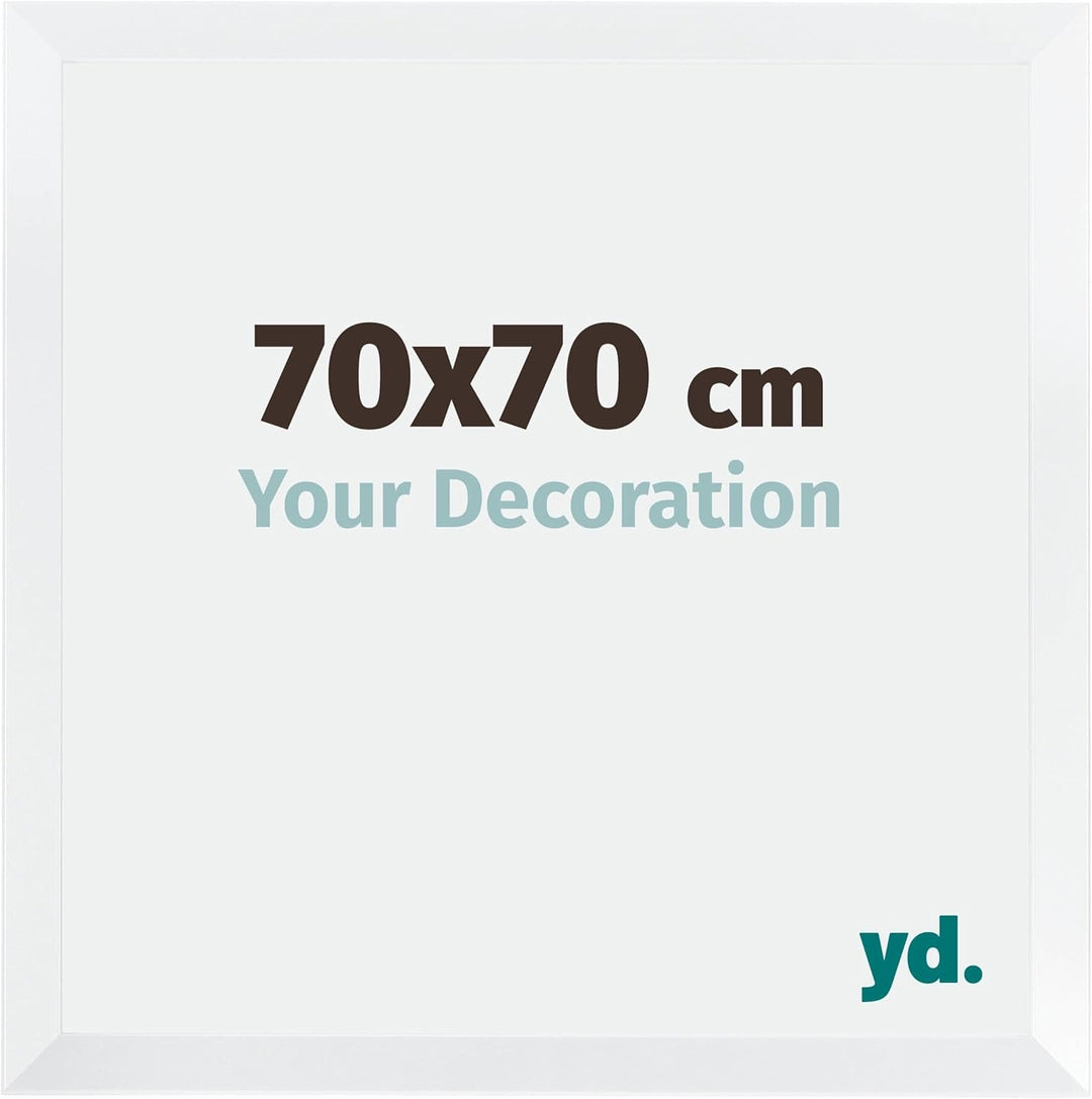 yd. Your Decoration - Bilderrahmen 70,00x70,00 cm - Bilderrahmen aus MDF mit Acrylglas - Antireflex