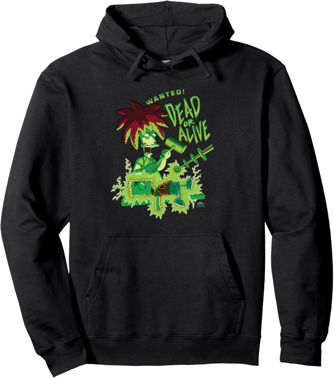 The Simpsons Side Show Bob Wanted Dead or Alive Pullover Hoodie