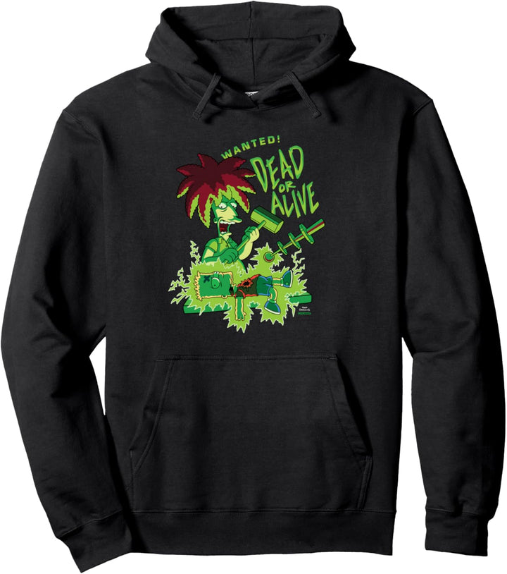 The Simpsons Side Show Bob Wanted Dead or Alive Pullover Hoodie