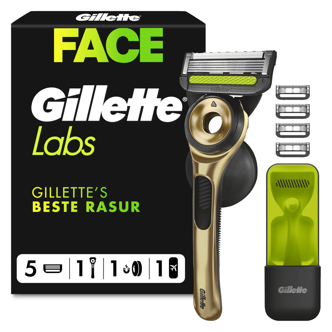 GilletteLabs mit Reinigungs-Element, Rasierer für Männer Champion Gold Edition, 1 Handstück - 1, bei