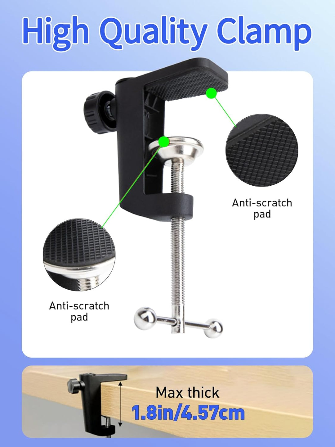 QuadCast 2 Mikrofonarm mit Popschutz - Professioneller Boom Arm mit Schaumstoff-Pop-Filter, Kompatib
