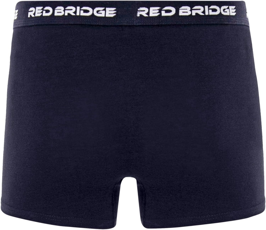 Redbridge Herren Boxershorts Set – 6er Pack enganliegende Unterhosen aus Baumwolle – Elastischer Bun