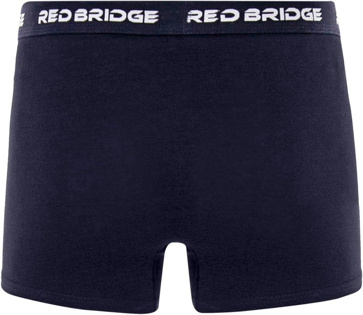 Redbridge Herren Boxershorts Set – 6er Pack enganliegende Unterhosen aus Baumwolle – Elastischer Bun