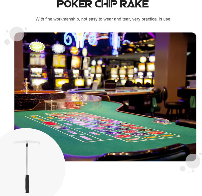 Chipaufnahmestange Pokerwürfel Craps-tisch Roulette-tisch Poker-chip-rake Acryl-chip-egge Münzschieb