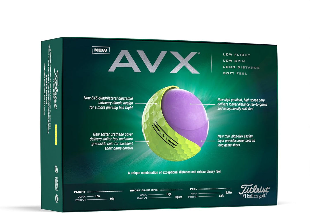 Titleist Herren 2020 Avx YLW Golfball Einheitsgrösse gelb, Einheitsgröße gelb