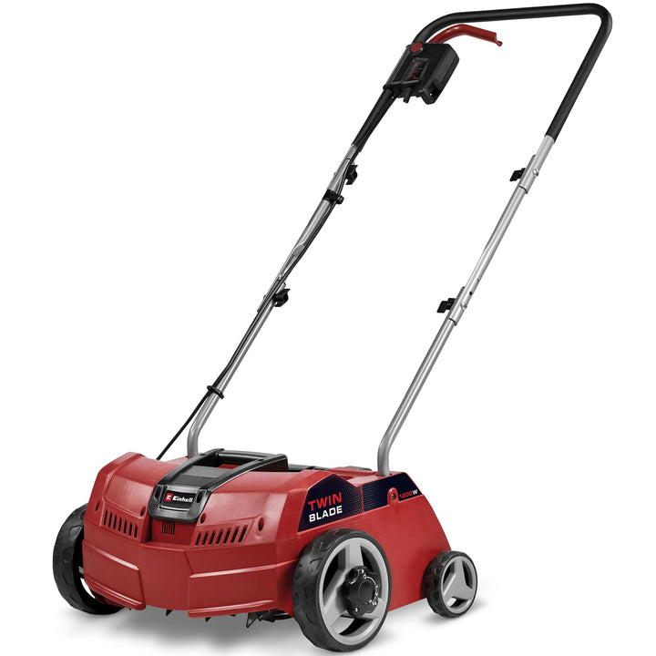 Einhell Elektro-Vertikutierer GC-ES 1231/1 (1.200 W, bis 300 m², 8 Doppelmesser, 3-stufige Arbeitsti